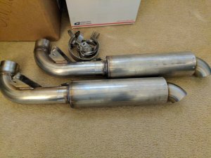 S-3 and X-1 tube frame exhaust